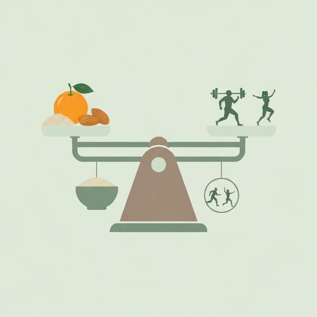 Visual representation of energy balance concept